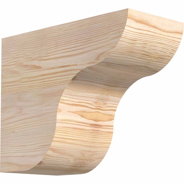 Ekena Millwork Carmel Smooth Rafter Tail, Douglas Fir, 5 1/2"W x 10"H x 12"L RFT06X10X12CAR00SDF - main